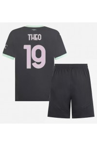 AC Milan Theo Hernandez #19 Babytruitje 3e tenue Kind 2024-25 Korte Mouw (+ Korte broeken)